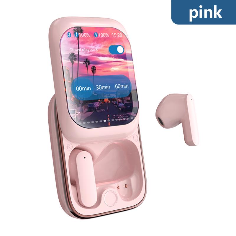 New Bluetooth Earphones with Slide Cover, HD Display, Touch Control, Noise Reduction, & Long Battery Life