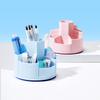 1pc 360° Rotating Pen Holder Office Student Desktop Pencil Case Storage Box School Supplies Organizer Cute Stationery