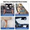 1Pcs Dream Butterfly Pattern Windshield Sunshade UV Rays Heat Blocker Keeps Vehicle Cool Unique Design Fit Sedans SUVs Trucks