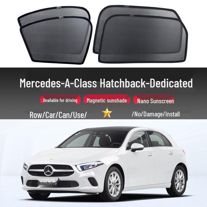 Mercedes A-Class Hatchback Magnetic Car Window Sunshade & Mosquito Screen Privacy Protector.