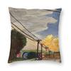 Transfer Road Before A Storm Square Pillowcase Polyester Linen Velvet Pattern Zip Decorative Sofa Seater Cushion Cover