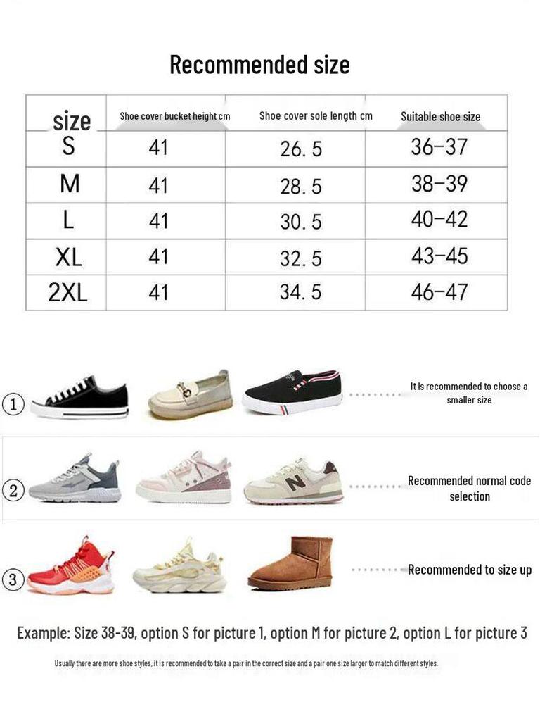 Rainproof Non-Slip Mid-Calf Overshoes with Wear-Resistant Tire Sole and Seamless Edging for Students