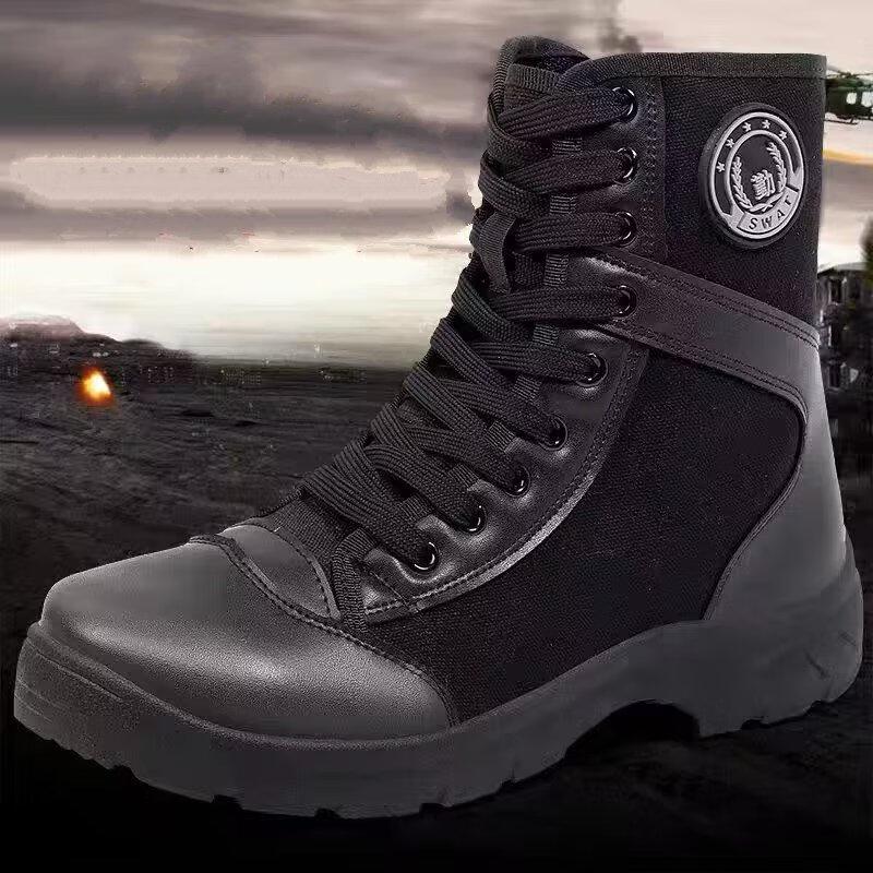 

Alliance Messenger Breathable High-Top Combat Boots with Side Zipper 45-46