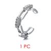 Fake Piercing Ear Cuff For Women Hip-hop Rock Cubic Zirconia 1PC Silver Color Cuban Chain Cartilage Clip Earrings KAE330
