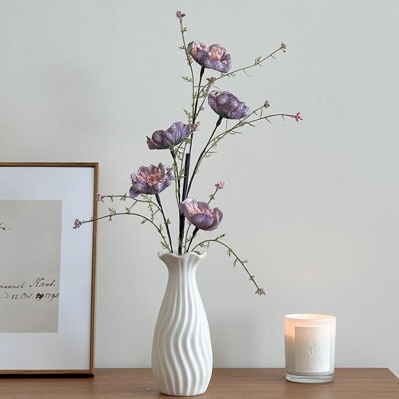 Pink Butterfly Flower Artificial Silk Flowers Wedding Party Fake Flower Decor Dining Table Decoration Home Aesthetic Art