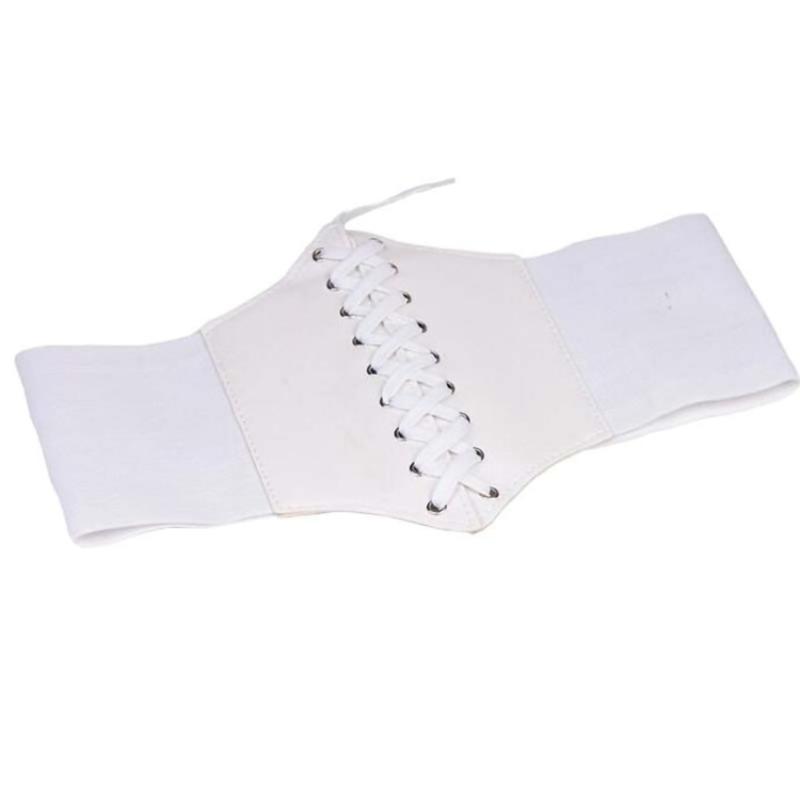 Fashion Corset Wide Belts Faux Leather Slimming Body Shaping Girdle Belt For Women Elastic Tight High Waist For Daily Wear