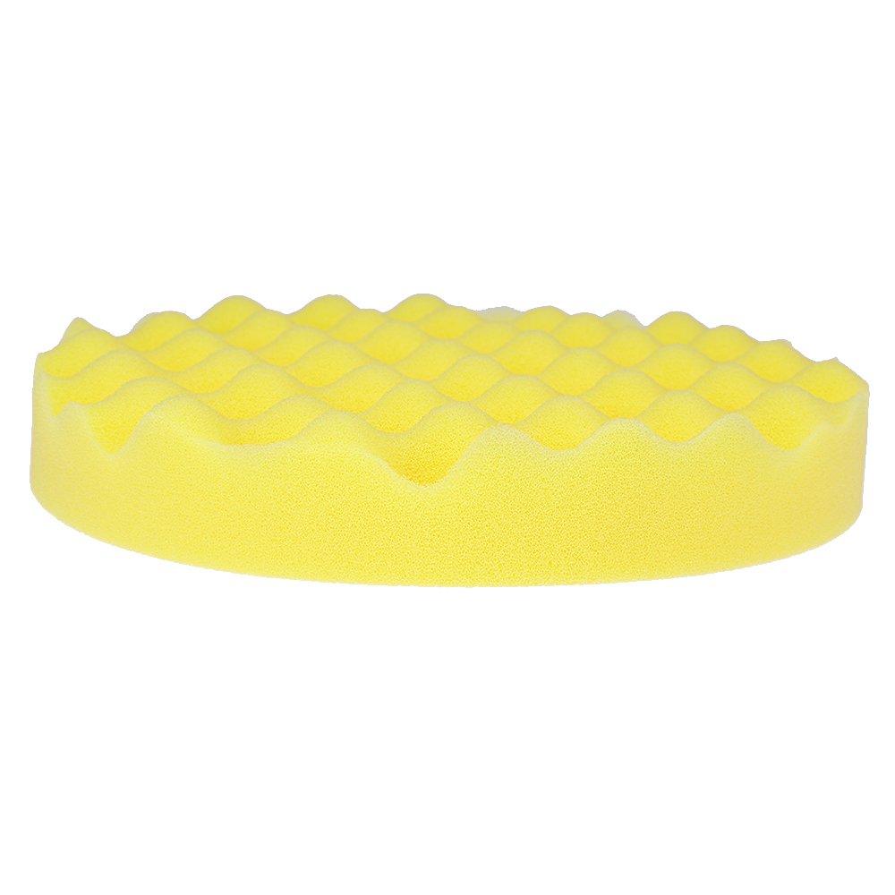 7Inch(180Mm) Car Sponge Buffing Pad Soft Wave Foam Pad Polishing Sponge Pads Kit For Car Polisher-4Pack