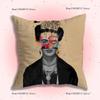 Fashion F-Fridas-S K-Kahlo Pillow Case Plush Fabric Soft Pillowcase Double Sided Print Sofa Cushion Cover Throw