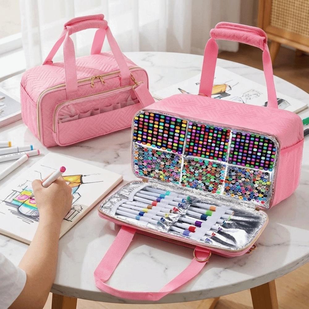 Waterproof Markers Storage Bag Large Capacity Stationery Bag Watercolor Pen Stationery Bag Office