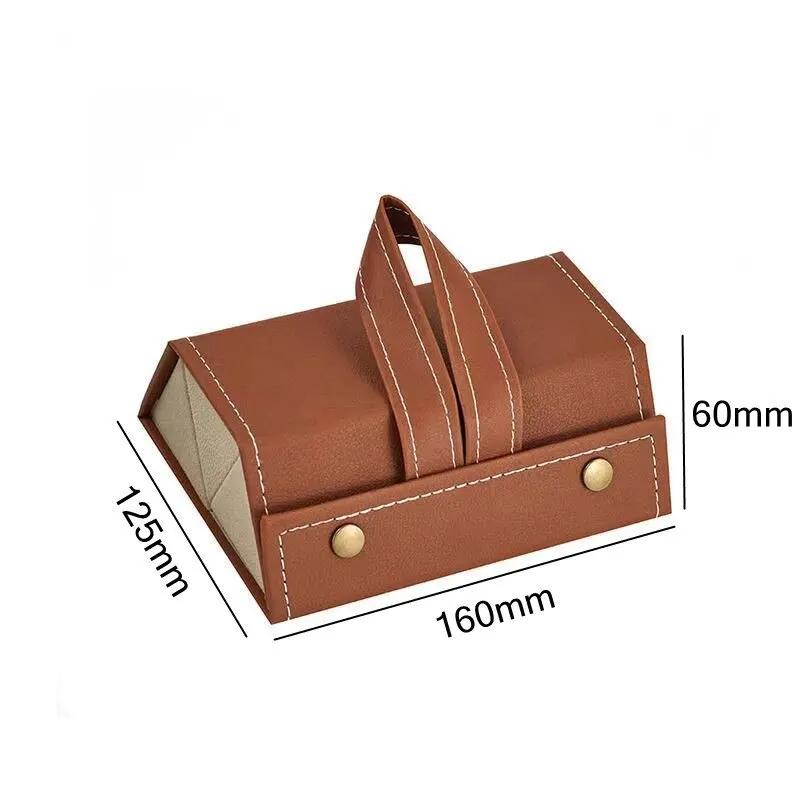 

Multifunctional Glasses Storage Box Multi Grid Jewelry Gift Box Small Grain PU Leather High-end Quality Handmade Glasses Box