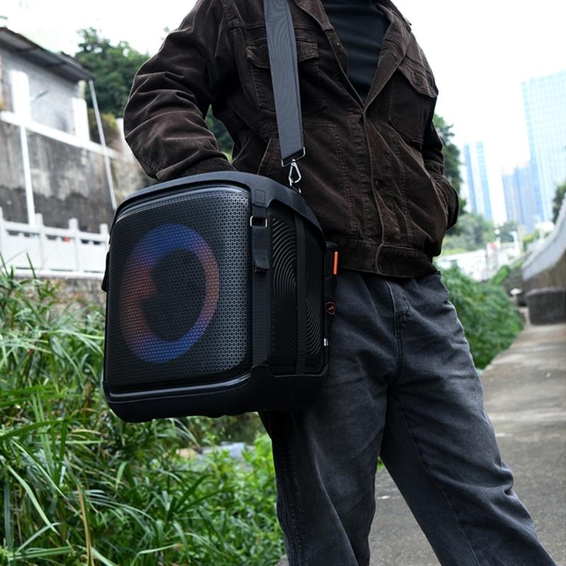 Speaker Cover Reinforced EVA Padding and Soft Lining Hollowed Design Includes Adjustable Carrying Strap for Encore 2