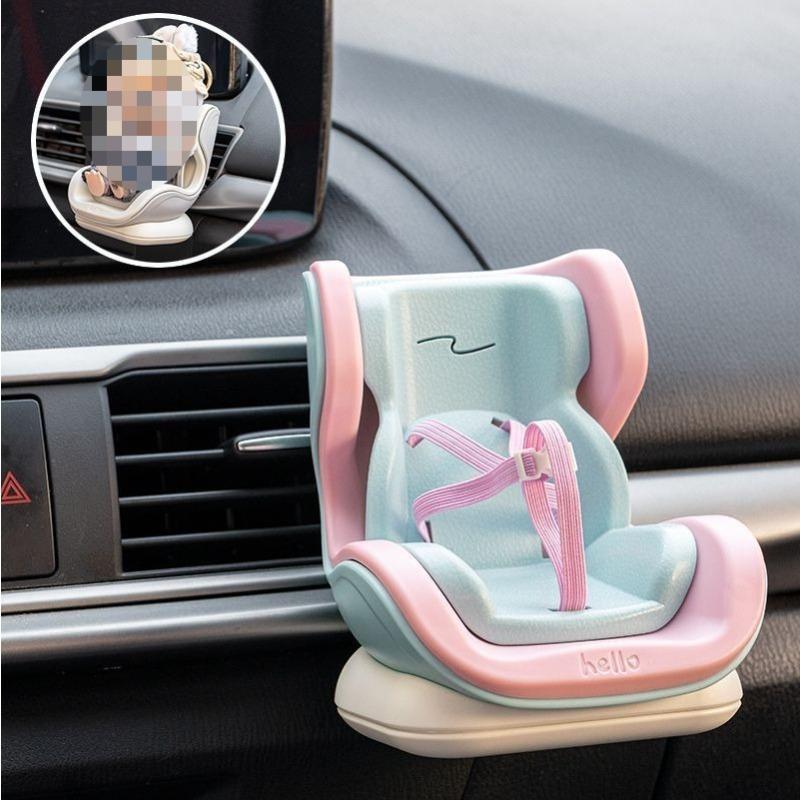For Car Doll Safety Seat Cartoon Chair Model for Car Kawaii Doll Seat Outlet Decor Car Interior Styling Accessories