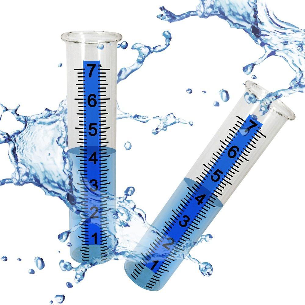 Fence Mounting Bracket Rain Meter Solar Outdoor Rain Gauge Rain Measure Gauge  Lawn And Farm