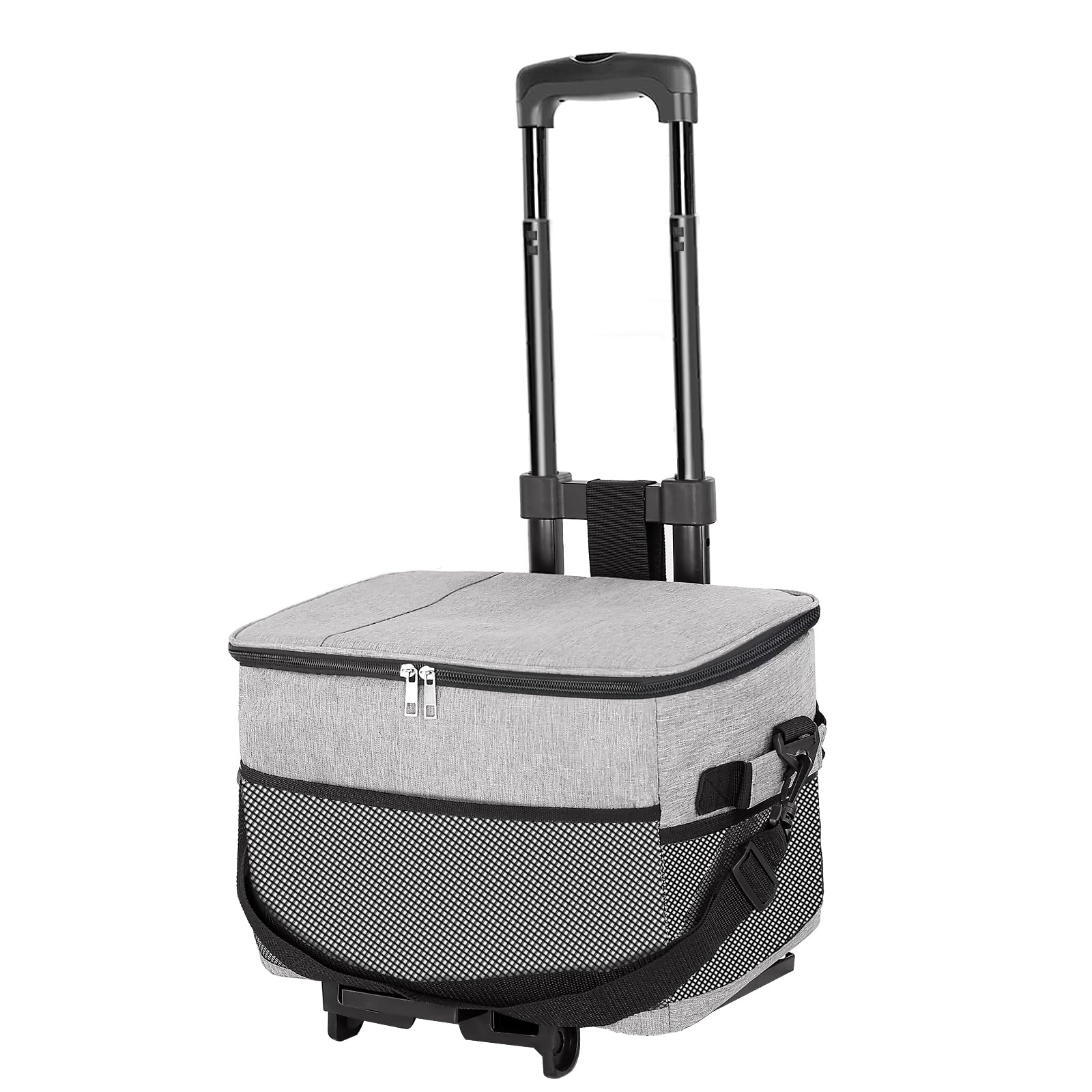 

ZHJINGYU 28 л Ящик-холодильник с и и Ручной или Плечевой Идеально подходит для занятий спортом на открытом воздухе Вишневый цвет и многое другое Колесики, Изолированный, Складной, 4-слойный серый