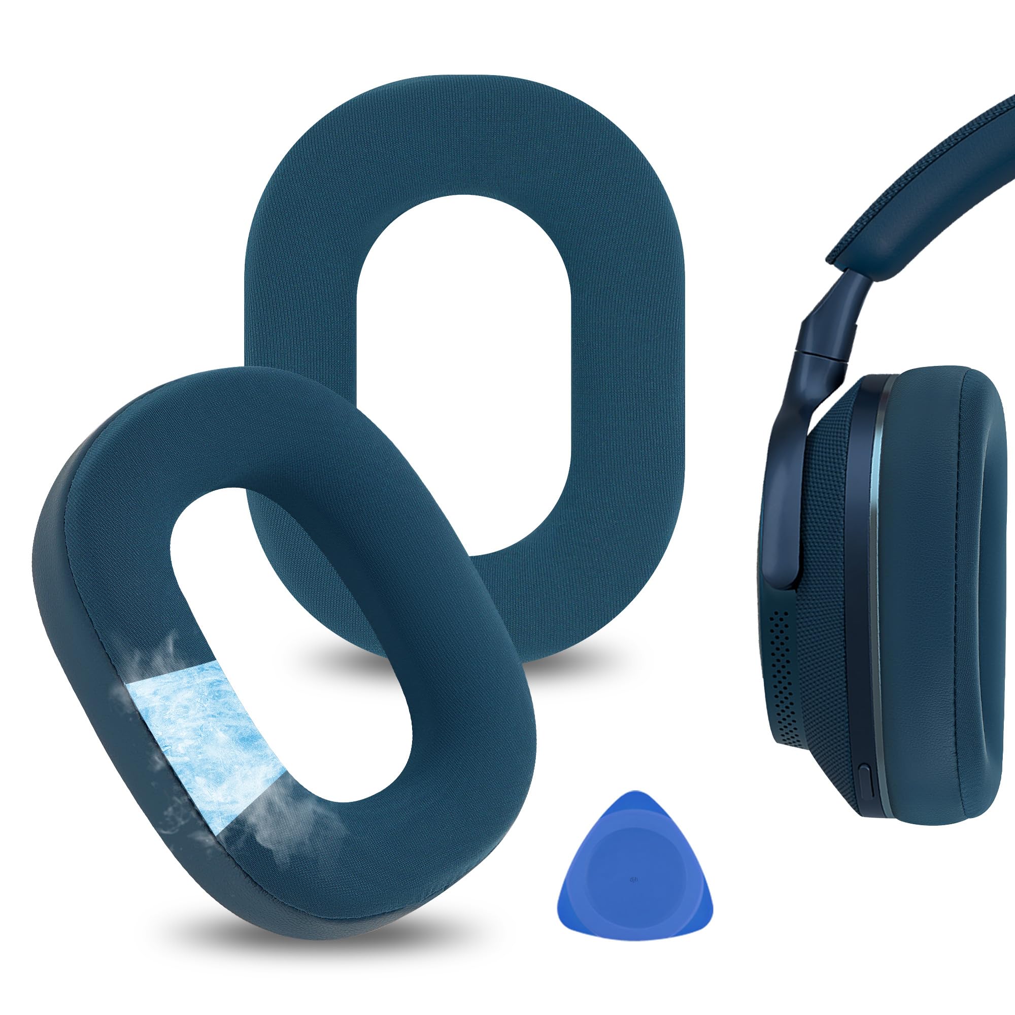 

Geekria Sport Earpads Compatible with Bowers & Wilkin and B&W Px8, Px7 S2 (Does Not Fit Px7, Px7S2e) Headphones, Cooling Gel Ear Pads/Ear Cups (Blue)