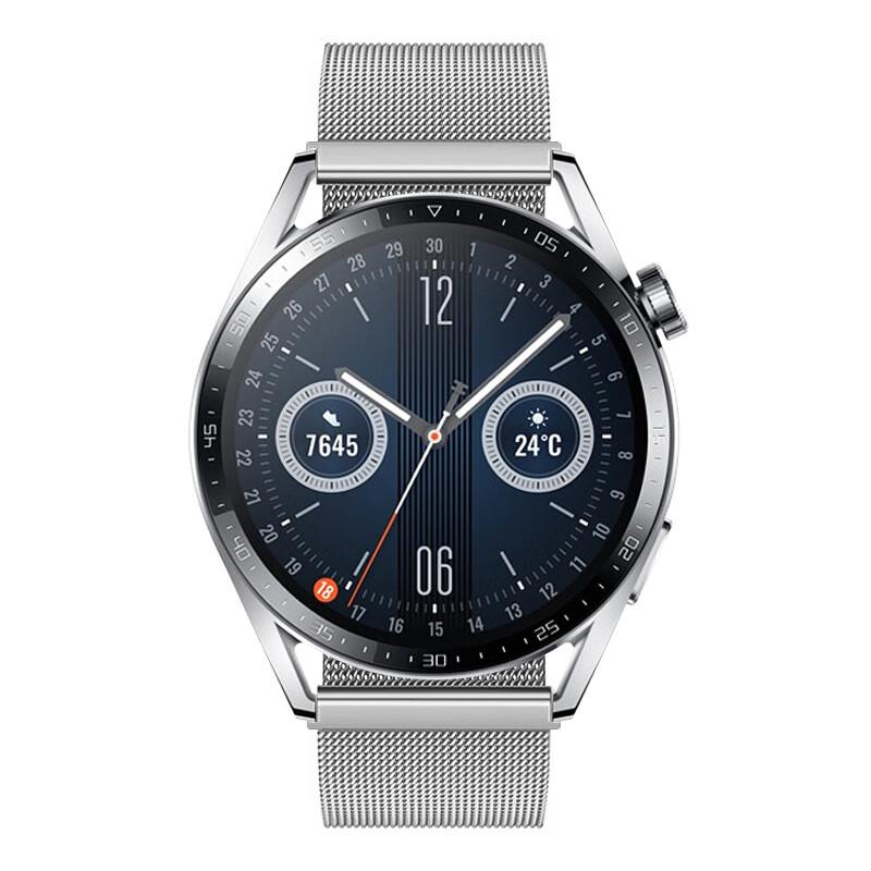 For Huawei Watch GT 4 46mm/Honor Watch 4 Pro 22mm Watch Bracelet Stainless Steel Strap Replacement