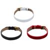 Elegant Leather Accent Stainless Steel Jewelry Bracelet Secure Buckles Designs All Day Comfort Wear
