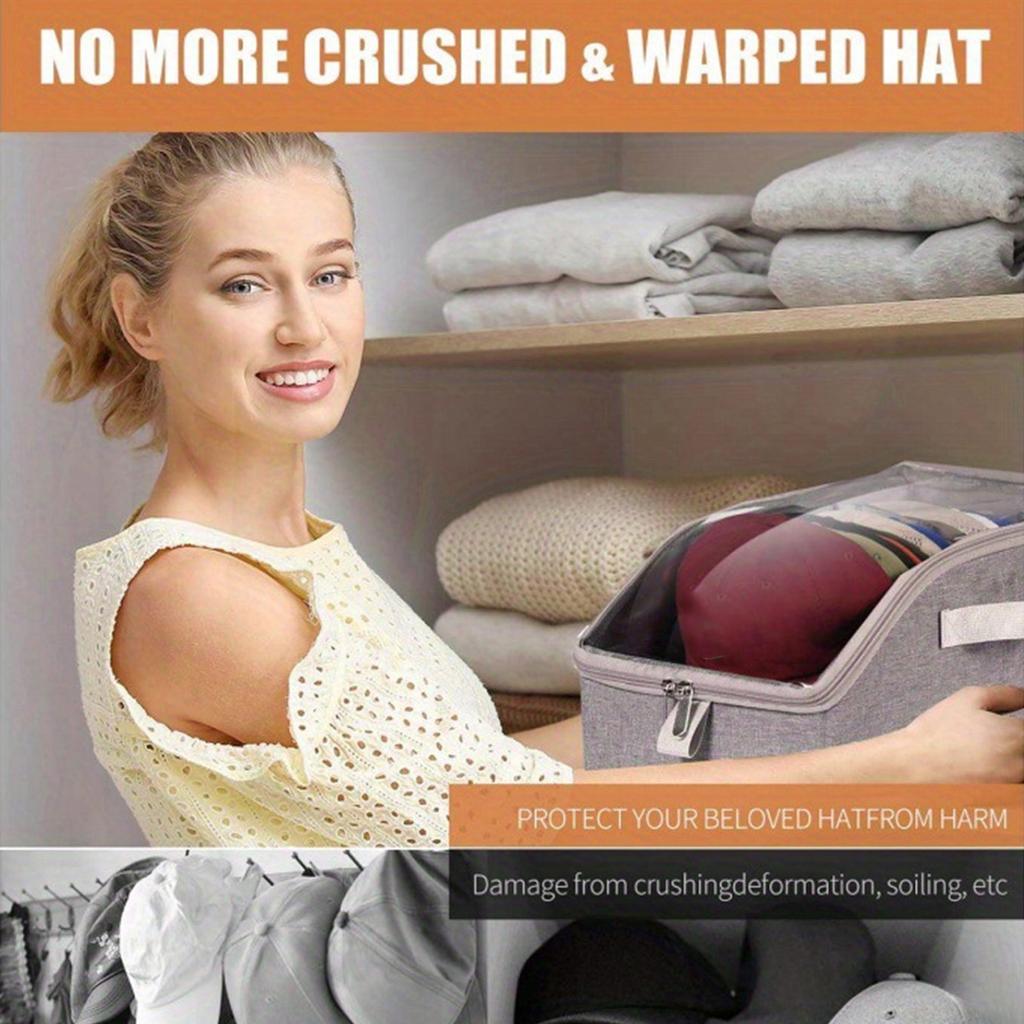 Sturdy Oxford Fabric Cap Organizers With Reinforced Stitching For Multiple Hats Storage Hanging Solution Home Decors