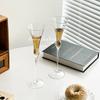 Transparente Dünne Stiel Kristall Champagnergläser Tasse, Taillierte Weite Öffnung Kreative Flöten Cocktailgläser Haus Party Becher