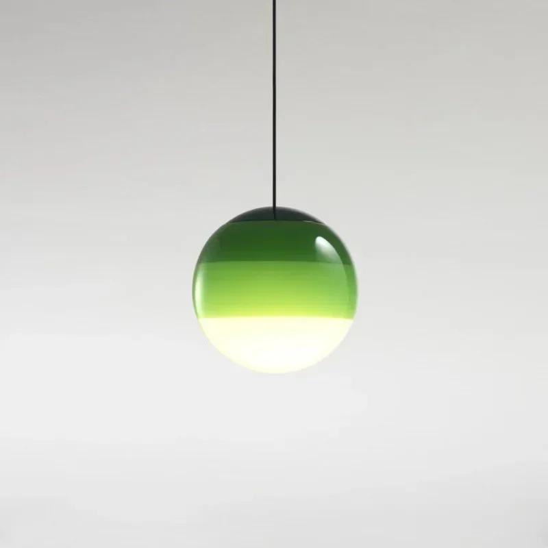 Modern Glass Ball Pendant Light Led Chandelier Home Appliance Room Decor Lamp for Bedroom Gradient Indoor Lightings Fixture