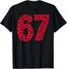 Valentine Day 67 Filled With Hearts Six Seven Meme Unisex T-Shirt