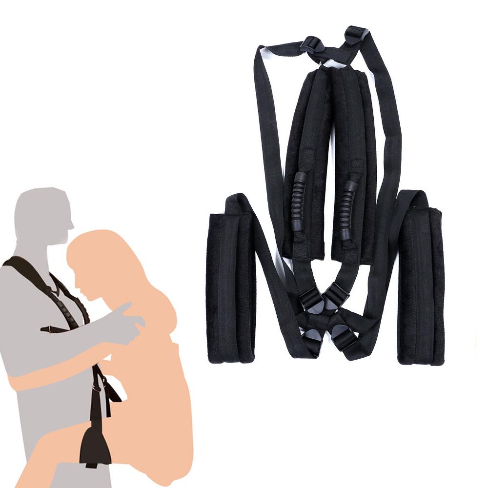 Sex Toys for Couples Self Bandage Restraints Belt  Sets Shoulder Sex Swing Leg Spreader Rope SM Slave Harness Adult Game