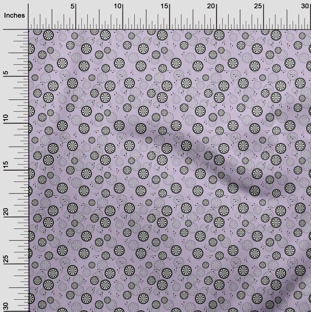 oneOone Material textil flexibil din bumbac, violet deschis, pentru proiecte sportive, artizanale, decorativ, imprimat la metru, 40 de inci