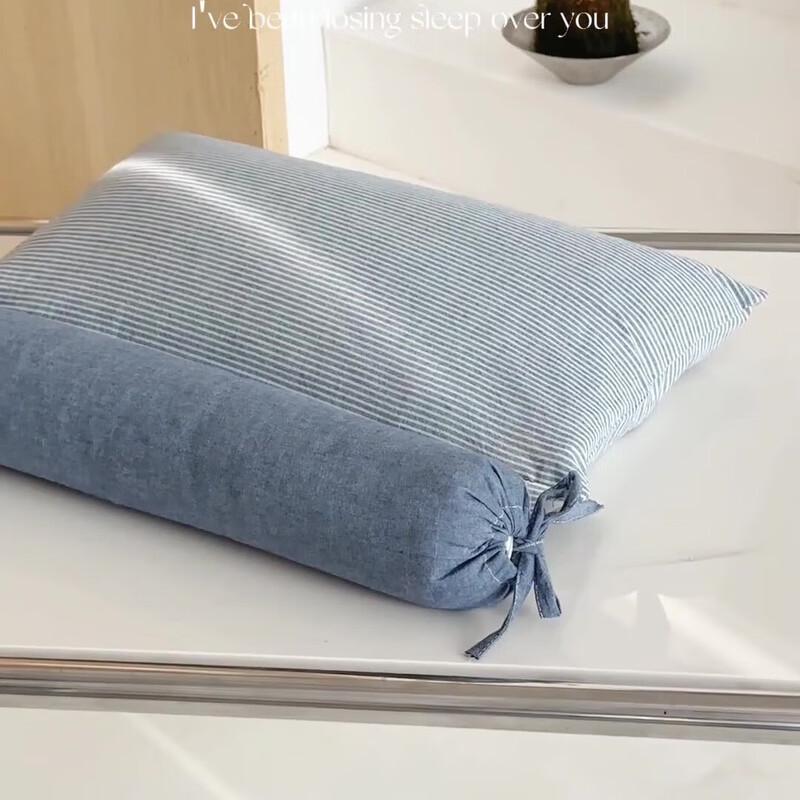 Li Shen Simple Striped Buckwheat Pillow
