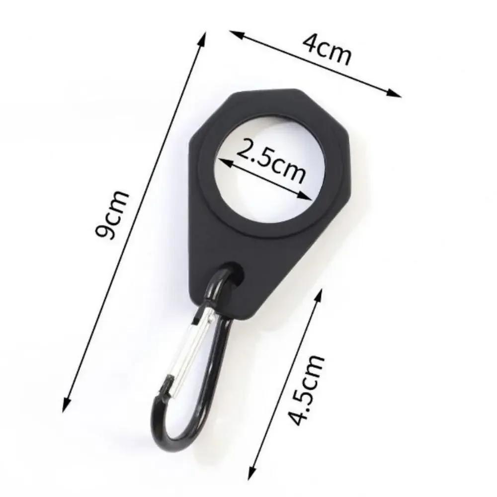 High Quality Aluminum Sports Outdoor Kettle Buckle 7 Colors 4*9cm Water Bottle Holder Accessories Carabiner Hook Camping Hiking