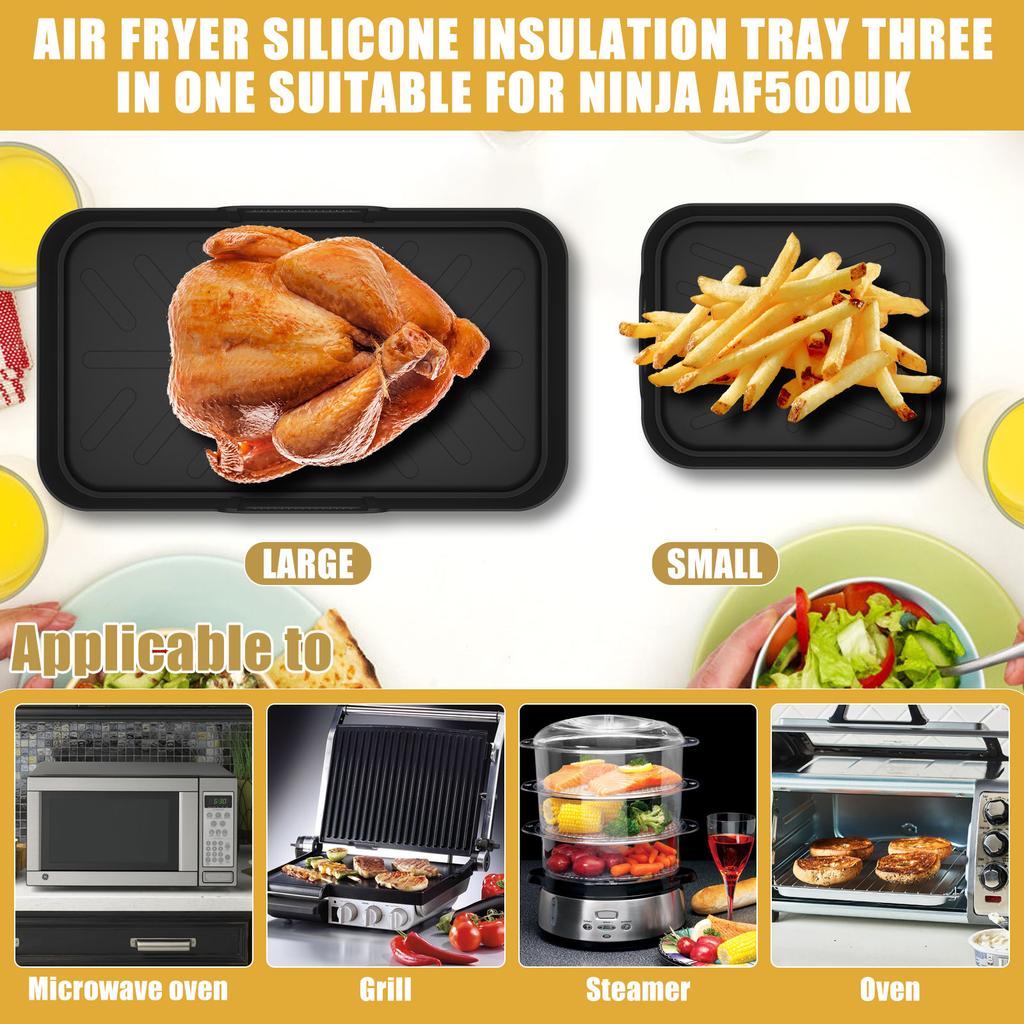 Large-Capacity Airfryer Silicone Pot Heat-Resistant Air Fryer Basket Liners Versatile Air Fryer Accessories for Oven or Steamer