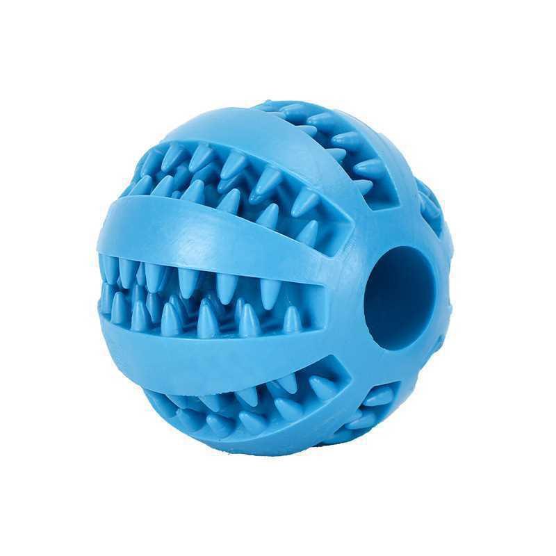Interactive Dog Treat Dispensing Ball Toy Mental Stimulation Chewing Relief Durable Rubber Small Medium Large Breeds