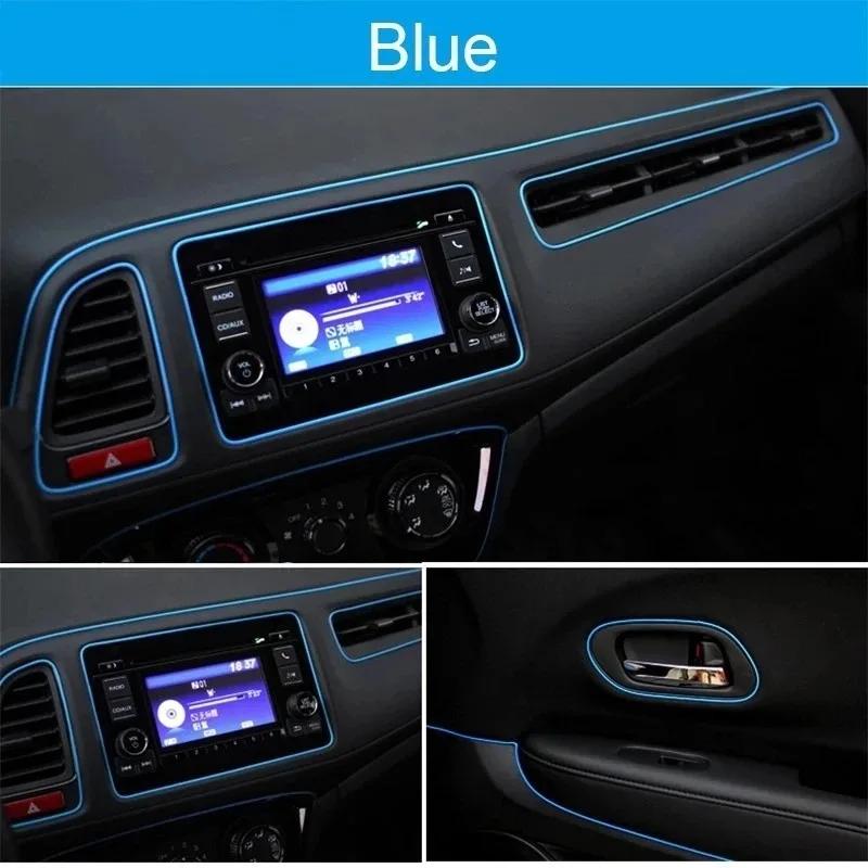 Decorazione Modanatura Auto Universale Strisce Flessibili 5M/3M/1M Modanature Auto Interne Rivestimento Copertura Auto Cruscotto Porta Car-styling