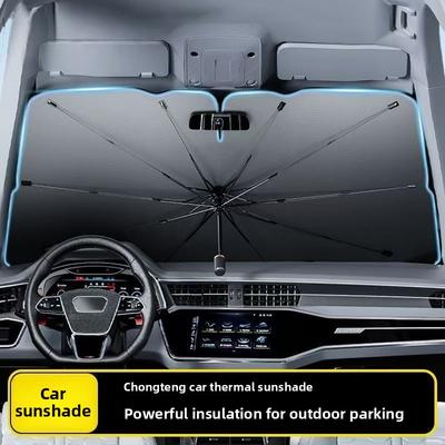 Pare-brise avant de voiture Parapluie solaire Protection solaire pour vitres Isolation thermique Pare-soleil Accessoire de voiture d'été