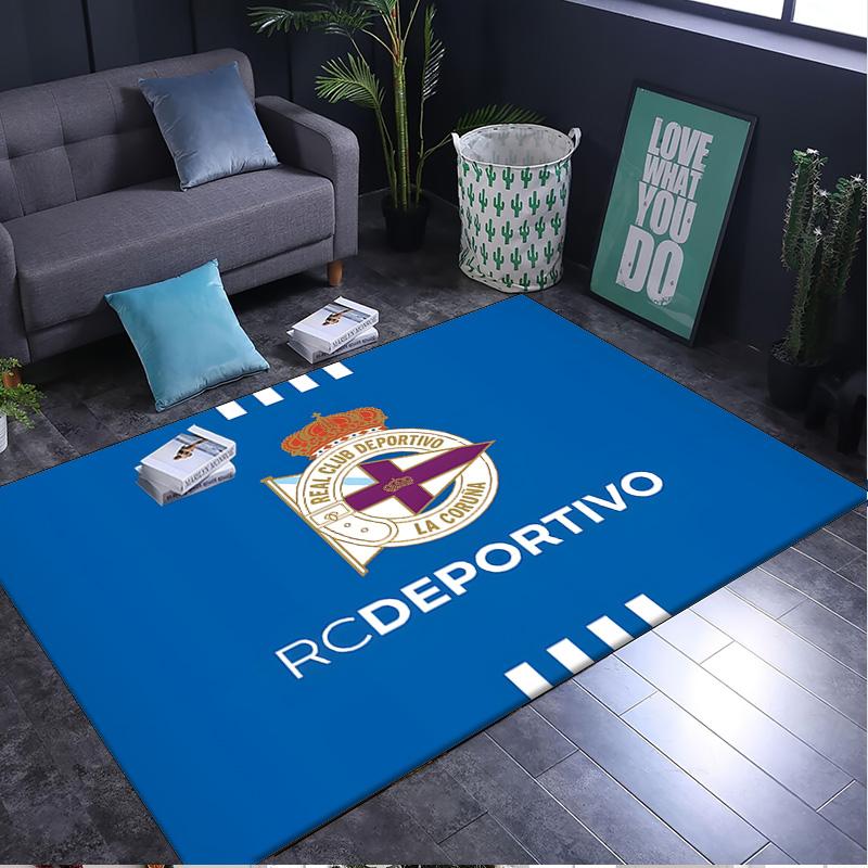 1PC rug Deportivo A Coruna Crest Carpet, Chair Rug,Area Rug for Office Bedroom living rooms bedroom, Doormat decor Christmas fan gifts