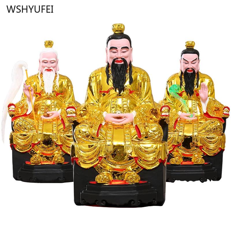 Home offering ornaments The statue of Tai Shang Lao Jun Yuanshi Lingbao Tianzun Buddha statue of TaiShang Lao Jun Taoist deities