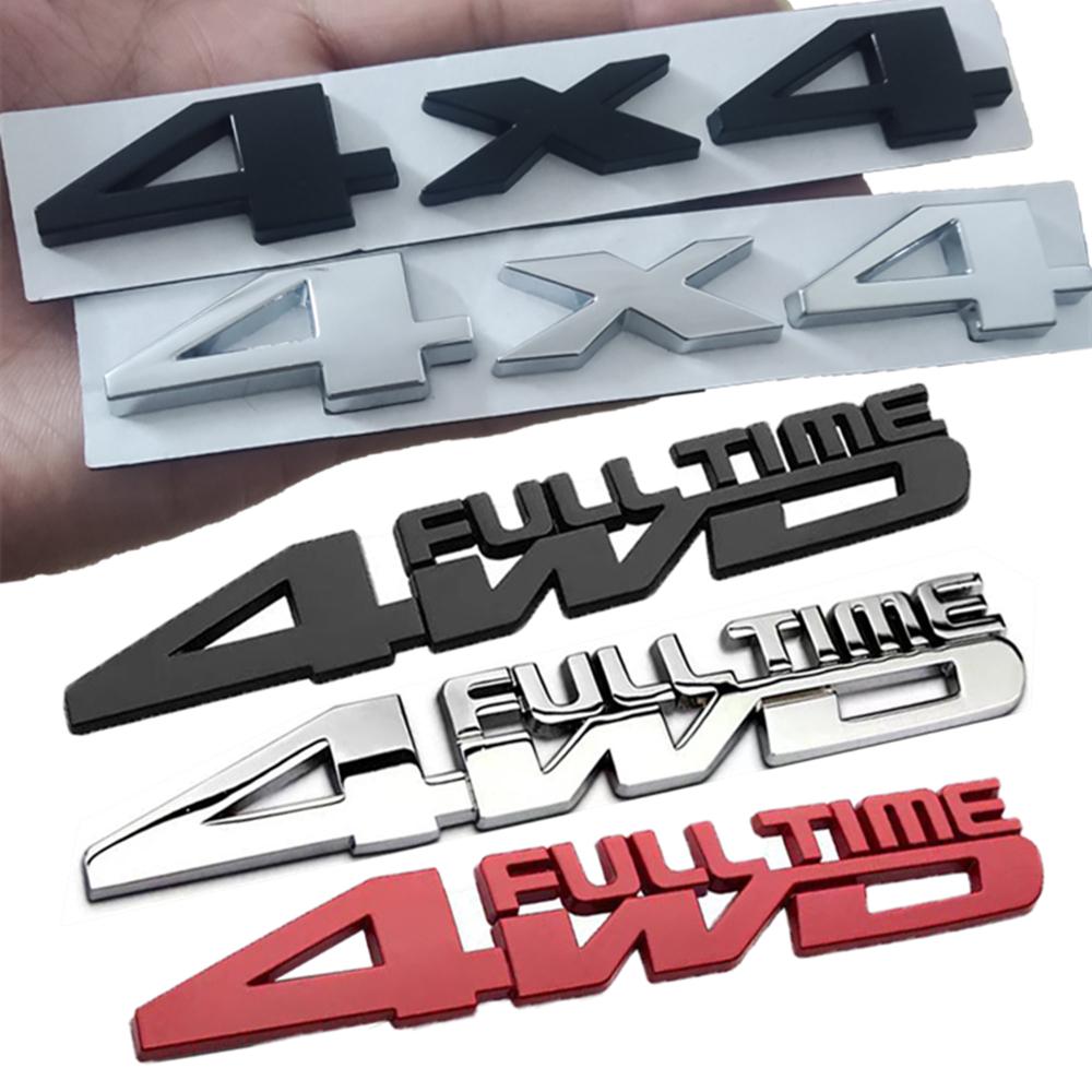 4WD 4x4 Four Wheel Drive Metal Car Sticker Logo Emblem Badge Decals Car Styling Accessories