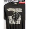 Herren Crass Band Punk Musik T-Shirt - Ikonischer Logo Print Used Geeignet für alle Jahreszeiten Lässiges Rundhals-Tee mit Crass Merch Design | Langlebiges Band