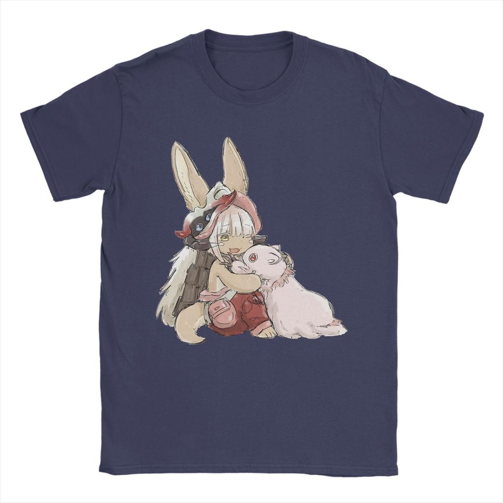 Brown Made in Abyss T-Shirt Summer Harajuku T Shirts Men 100 Cotton Crewneck 4XL 5XL 6XL Tees Short Sleeve Y2K Casual Tops