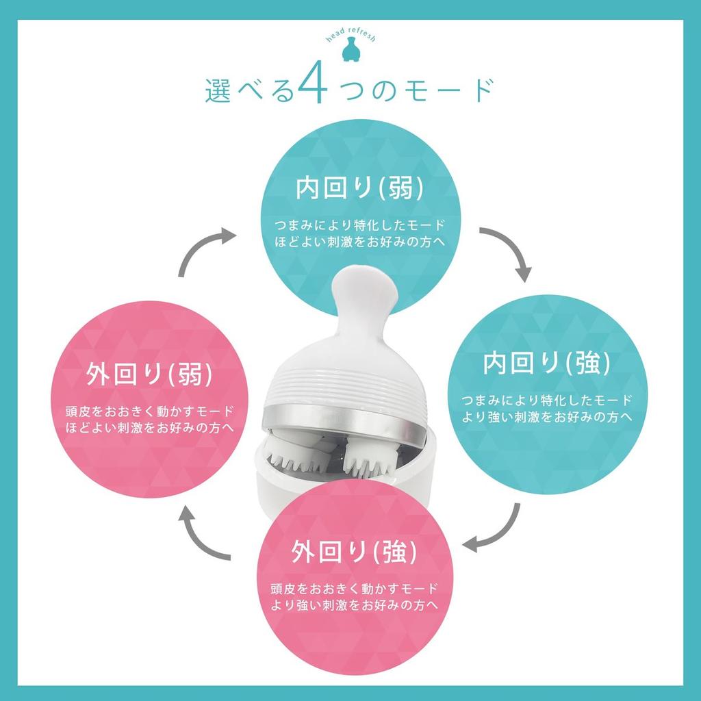 YSN Waterproof Electric Scalp Massager Cordless Head Spa Device with 4 Modes Soft Silicone Rollers and Charging Stand Unisex Hair Care Tool