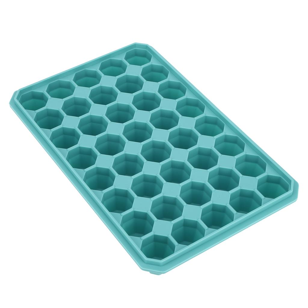 40 Grids Silicone Ice Cubes Tray Mould Mold DIY Ice Maker with Removable Lid Kitchen AccessoriesGreen