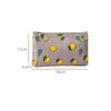 Cute Flower Zipper Cosmetic Bag Portable Lipstick Storage Bag Multifunctional Mini Women Makeup Wash Bag Case
