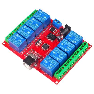 8-Kanal 12V Computer USB-Steuerungs Schalter Relais Modul Relais Modul Plug Play Geeignet für PC-Controller Zubehör
