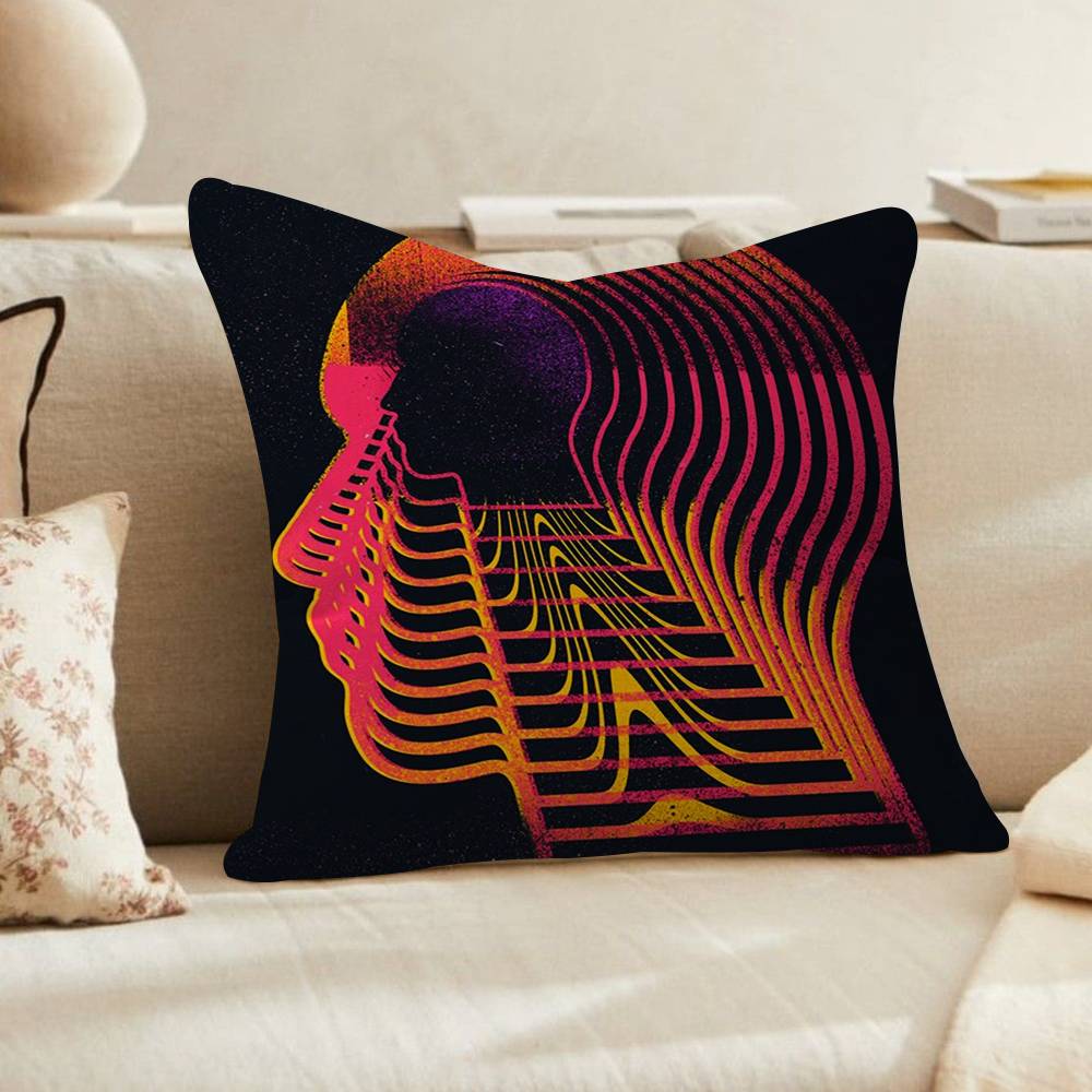 Abstract Futurism Wall Art Dark Colorful Pillow Cushion Cover Pillowcase Living Room Sofa Home Decor Customized