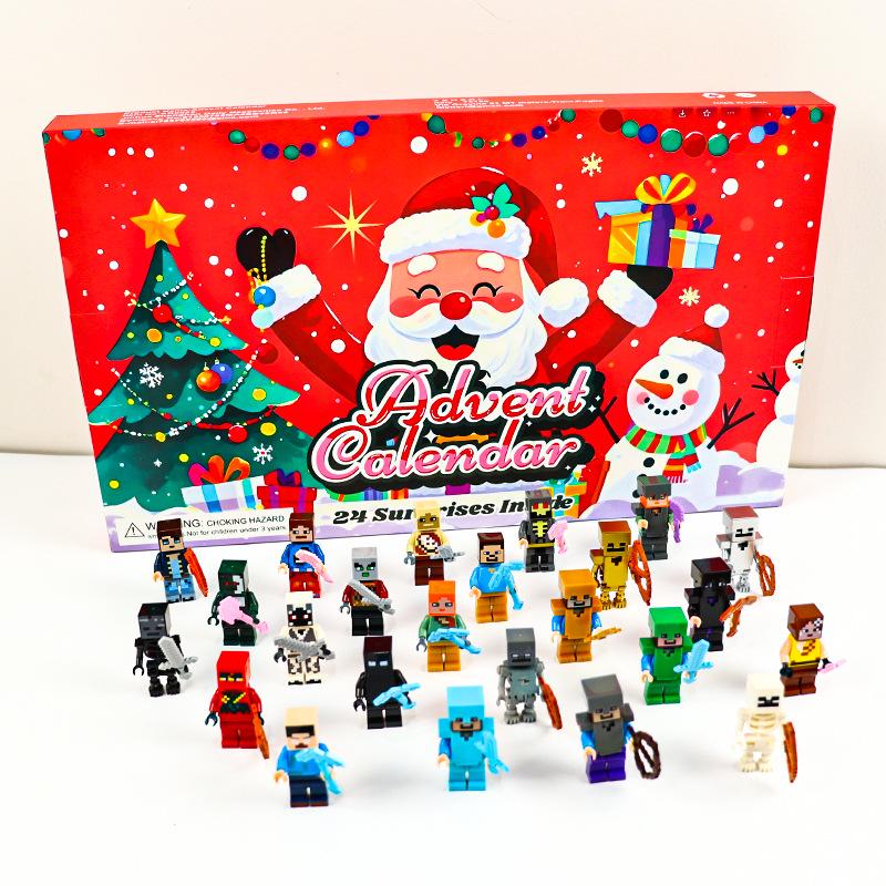 24-Day Christmas Countdown Calendar: Animal & Vehicle-Themed Tear-Off Box for Kids