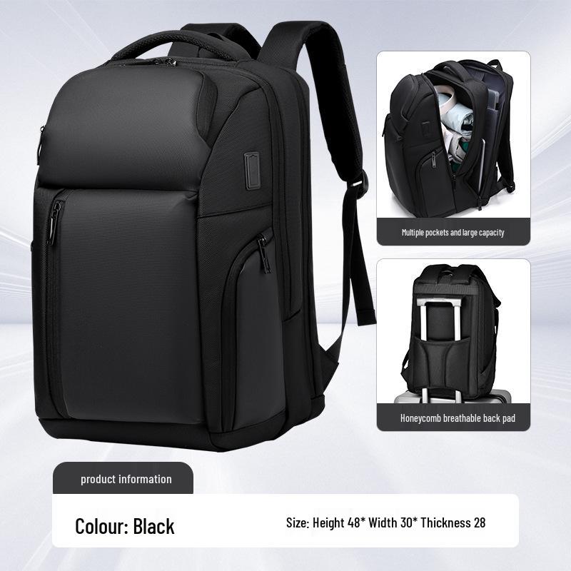 Wasserdichter Unisex-Rucksack mit hoher Kapazität: Trendiger Reise- & Schulrucksack mit Laptopfach