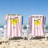 1PC La Dolce Vita Amalfi Lemon Beach Towel, Quick Dry Lightweight Polyester Towel, Soft Absorbent Italian Themed Towel for Swimm