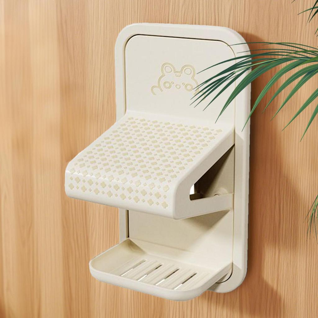 Sgabello da Doccia per Radere le Gambe Sgabello da Doccia per i Piedi per Radere le Gambe Accessori da Bagno a Parete con Vassoio per Metallo Vetro Marmo