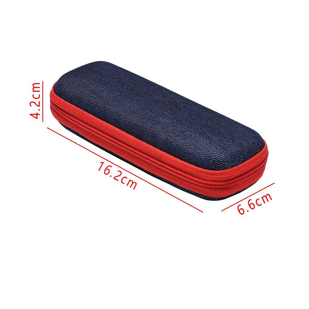 Fashion Denim Fabric Hard Pouch Bag Eyeglasses Case Sunglasses Box Eyewear Protector Spectacle Case