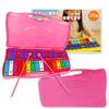 Nicheez Glockenspiel Metallophone for Kids, 25 Notes, Mallets, and Case Included, Colorful Educational Toy, Gift (Pink)