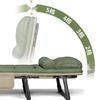 ZISIZ Portable Folding Adjustable Office Nap Recliner Bed